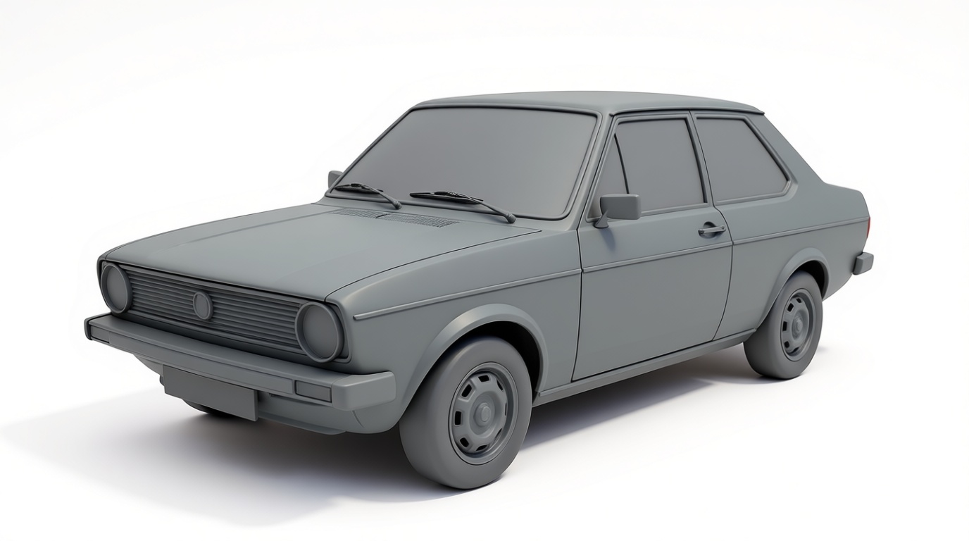 Volkswagen Golf Mk1 Model free 3D printable STL