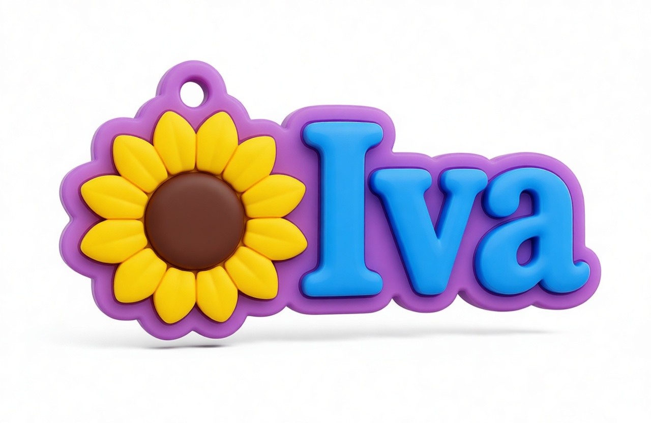 Iva Name Tag free 3D printable STL