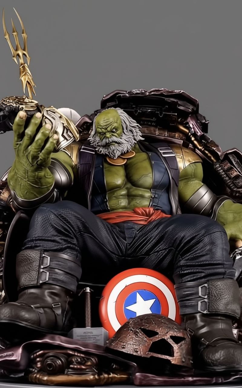 Old Hulk Figurine free 3D printable STL