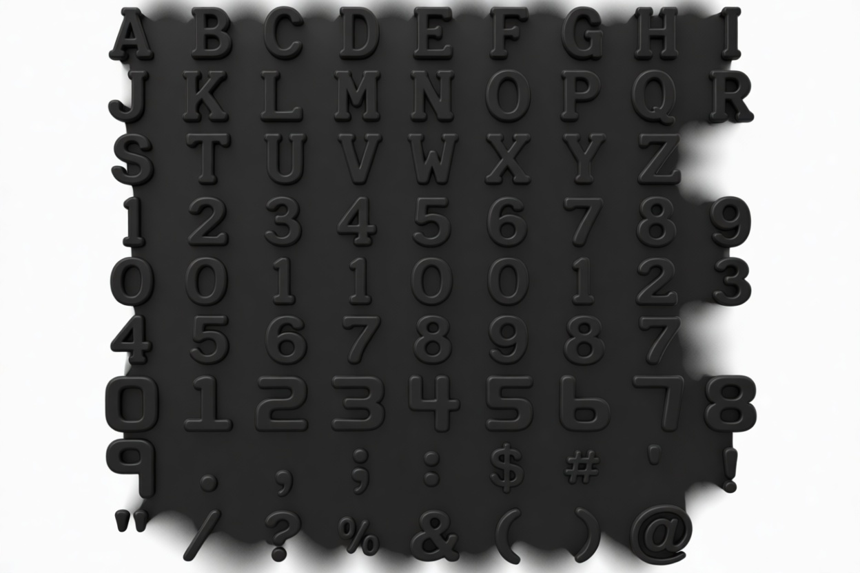Block Alphabet and Symbols free 3D printable STL