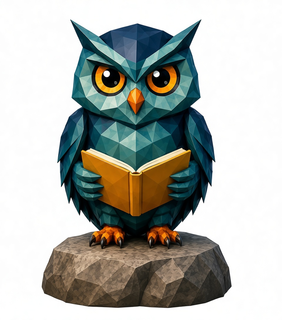 Geometric Owl Figurine free 3D printable STL