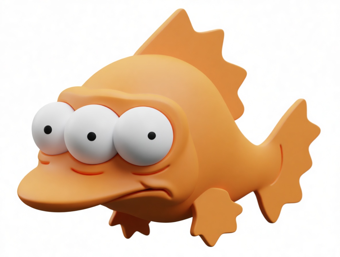 Blinky Fish Figurine free 3D printable STL