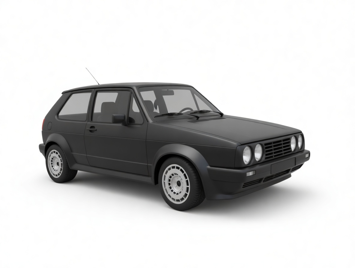 Volkswagen Golf Mk2 Model free 3D printable STL