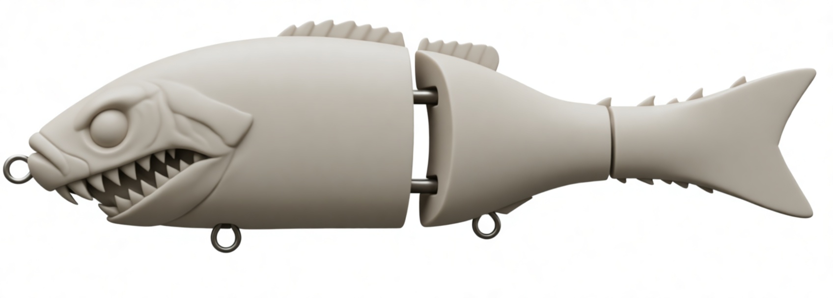 Predator Fish Lure Model free 3D printable STL