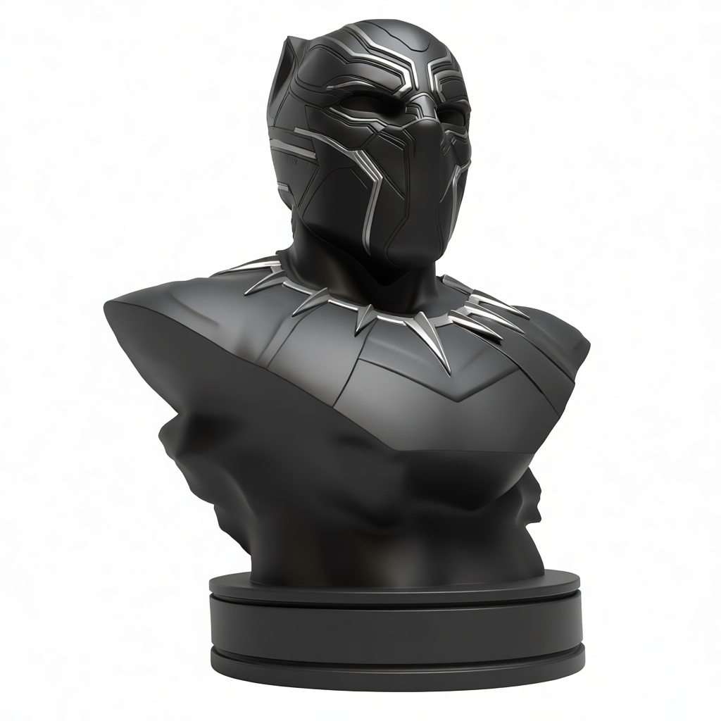 Black Panther Bust free 3D printable STL