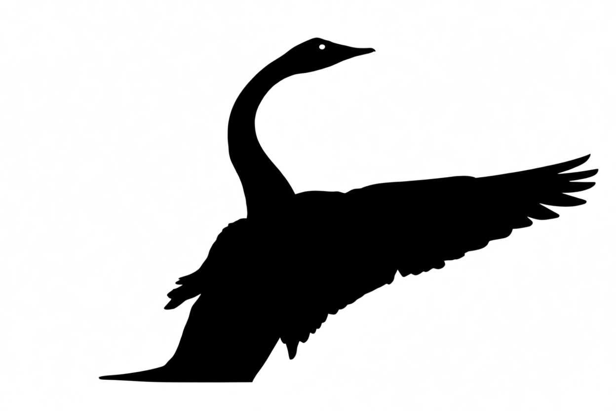 Cormorant Bird Silhouette free 3D printable STL