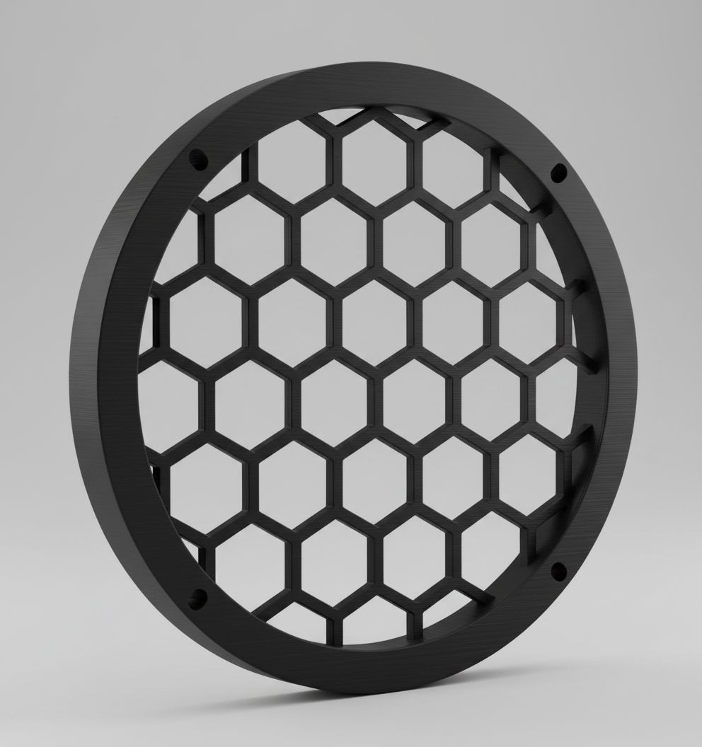 Honeycomb Fan Grill free 3D printable STL