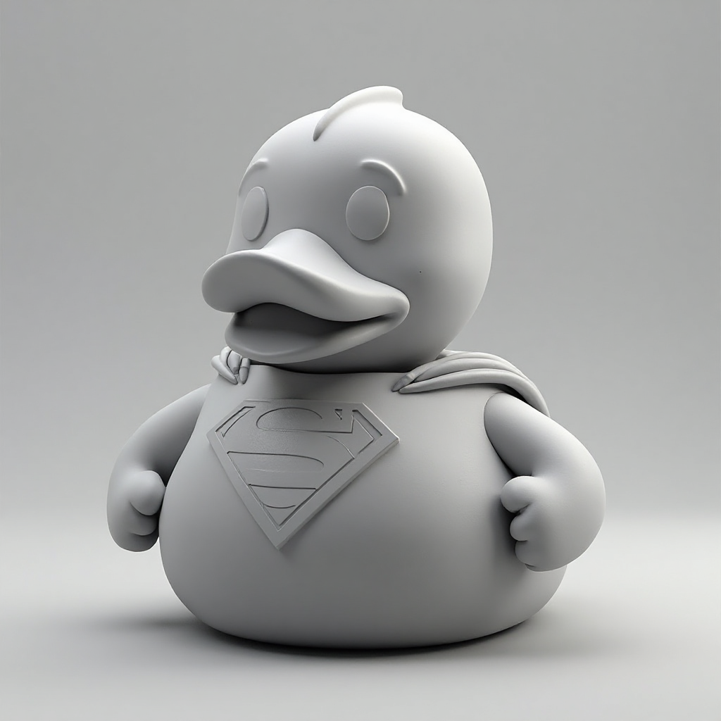 Superman Rubber Duck free 3D printable STL