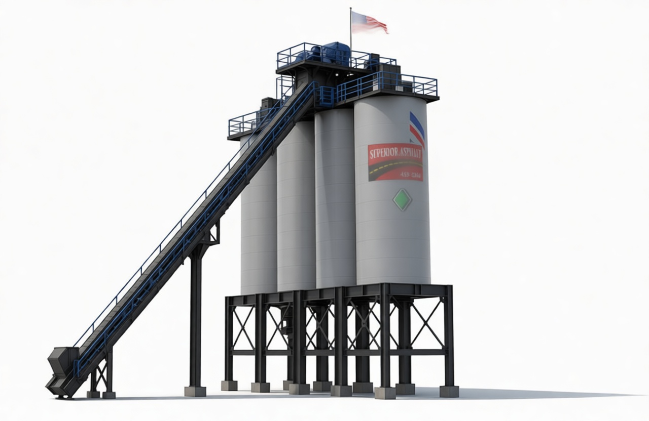Asphalt Plant Silos Model free 3D printable STL