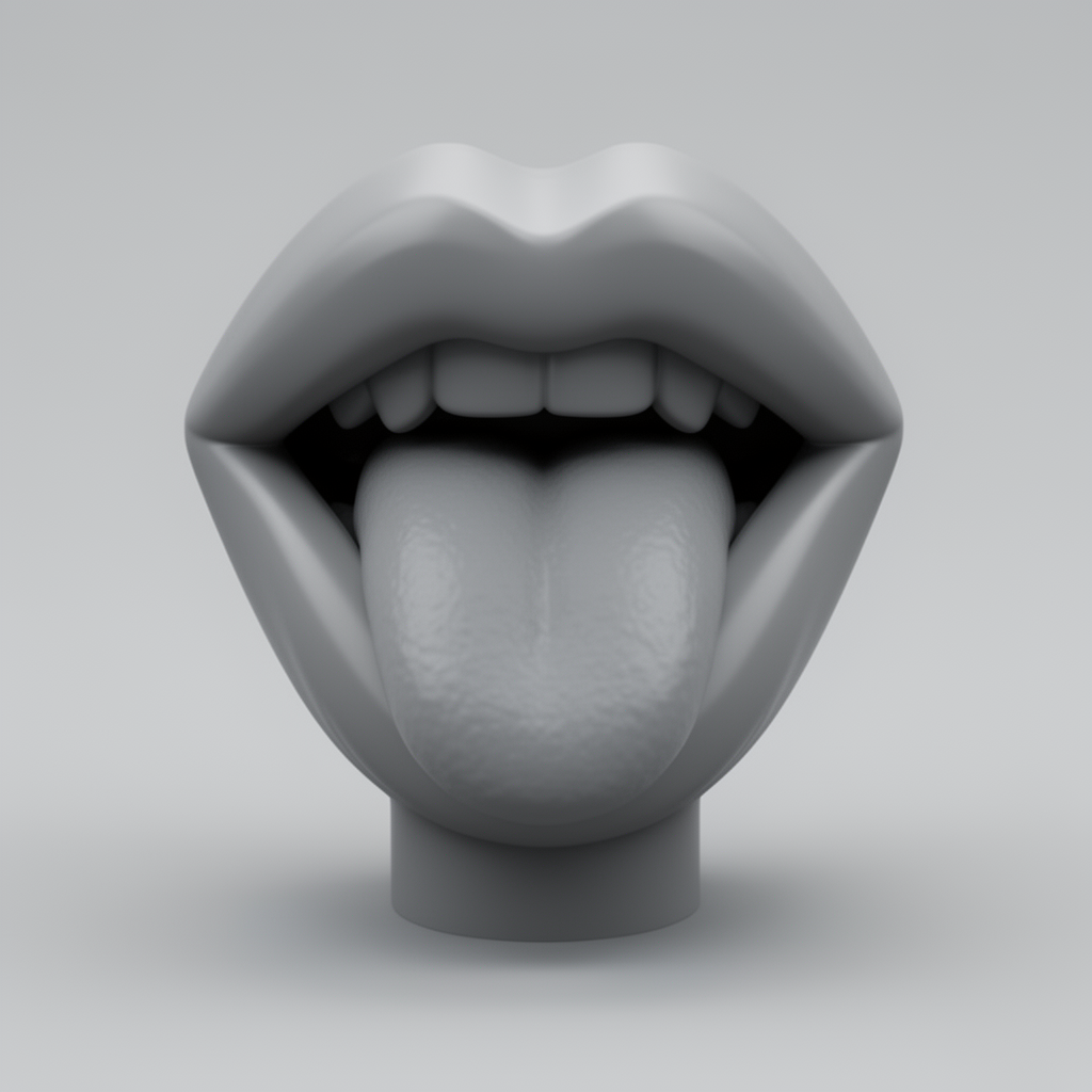 Juicy Lips Mouth Model free 3D printable STL