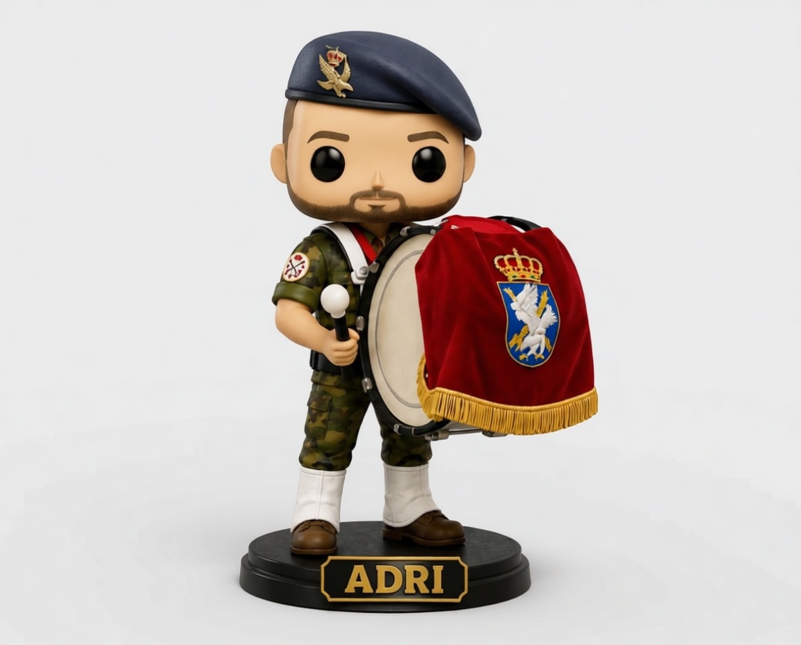 Military Drum Major Figurine free 3D printable STL