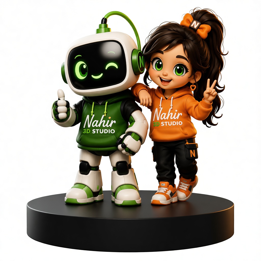 Nahir 3D Studio Duo Figurines free 3D printable STL