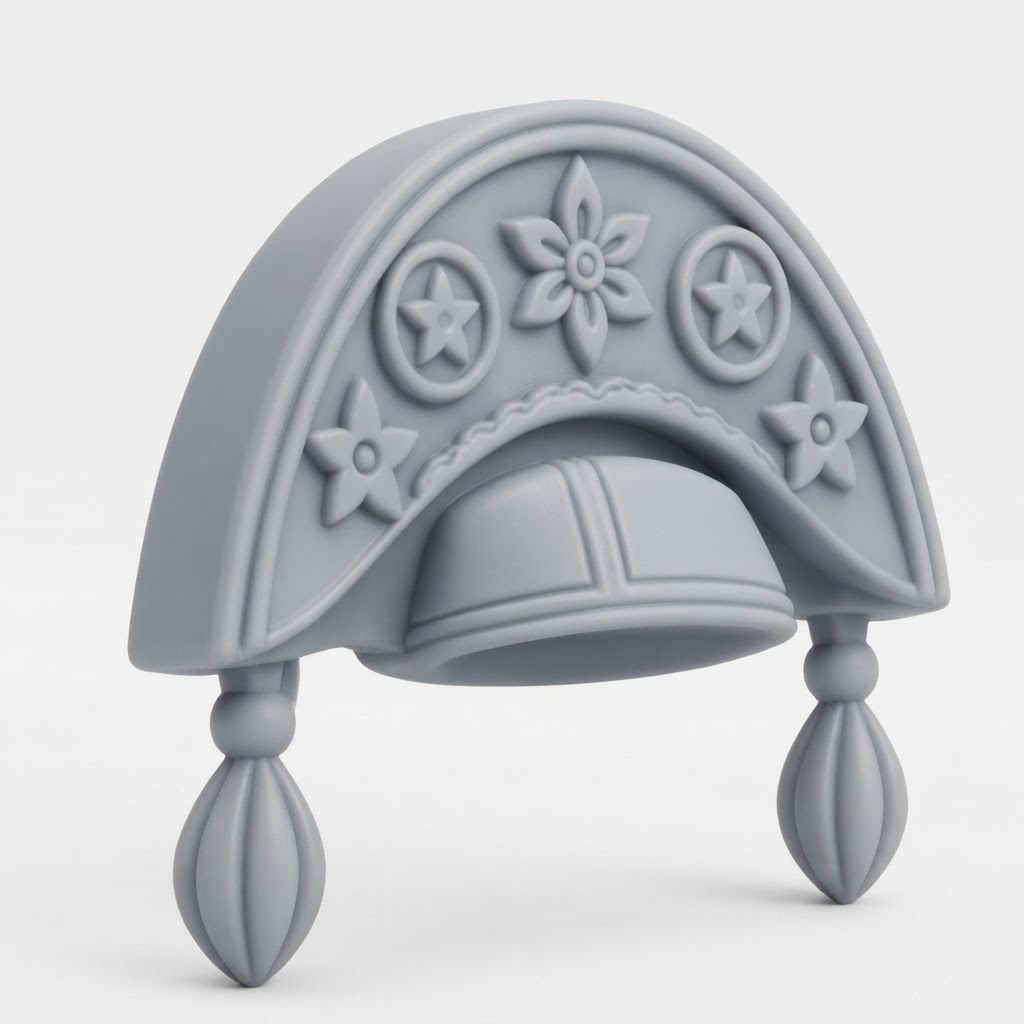 Russian Kokoshnik Headdress free 3D printable STL