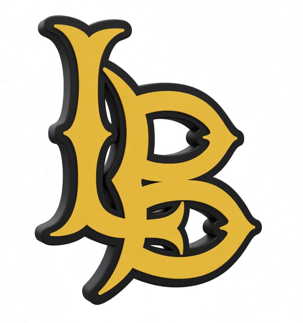 LB Monogram Emblem free 3D printable STL