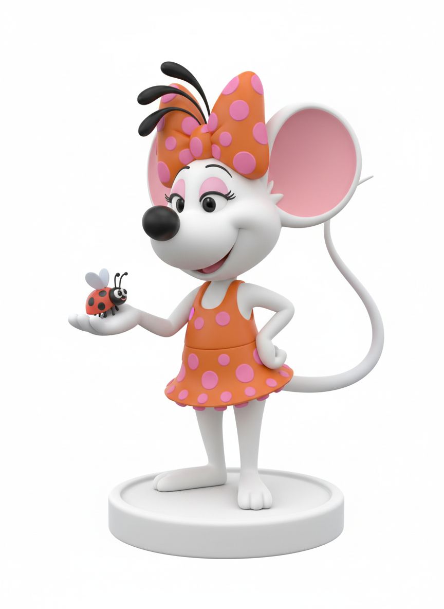 Angel Mouse Figurine free 3D printable STL