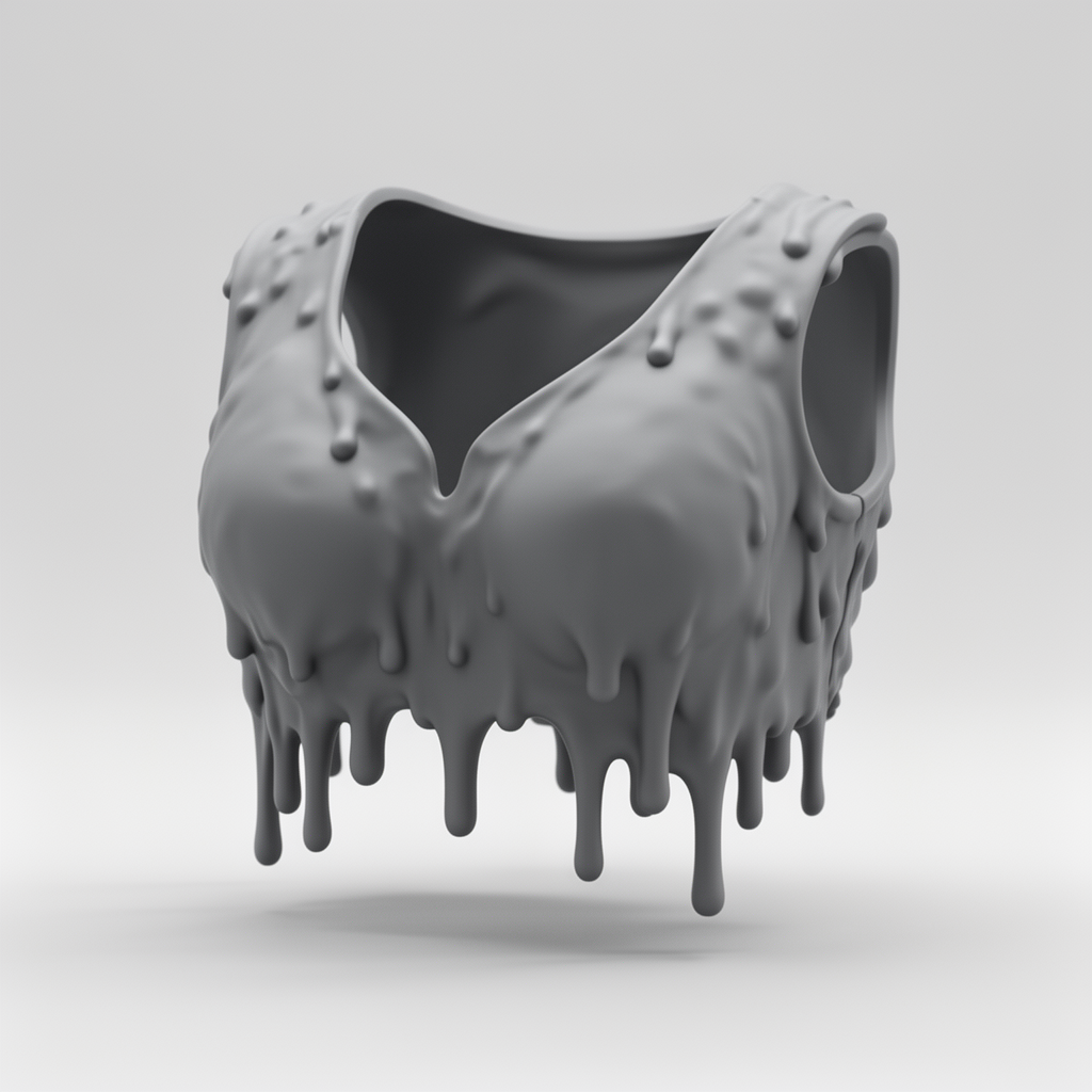 Melting Drip Breastplate free 3D printable STL