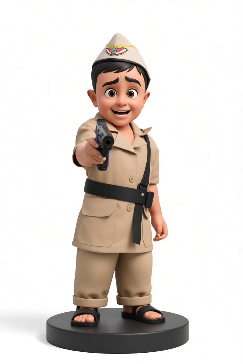 Cartoon Policeman Figurine free 3D printable STL