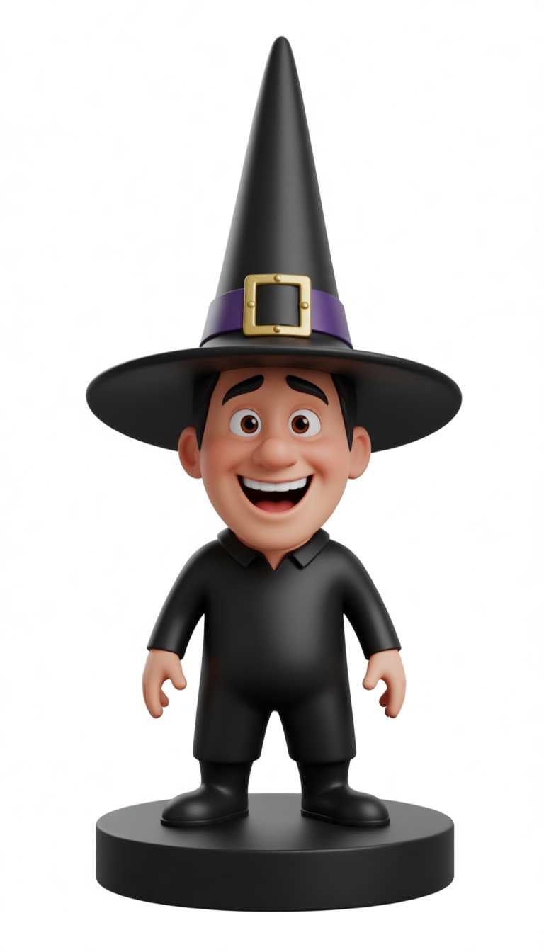 Cartoon Witch Figurine free 3D printable STL