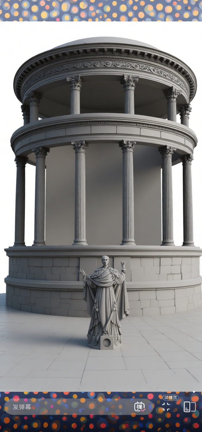 Temple of Vesta Model free 3D printable STL