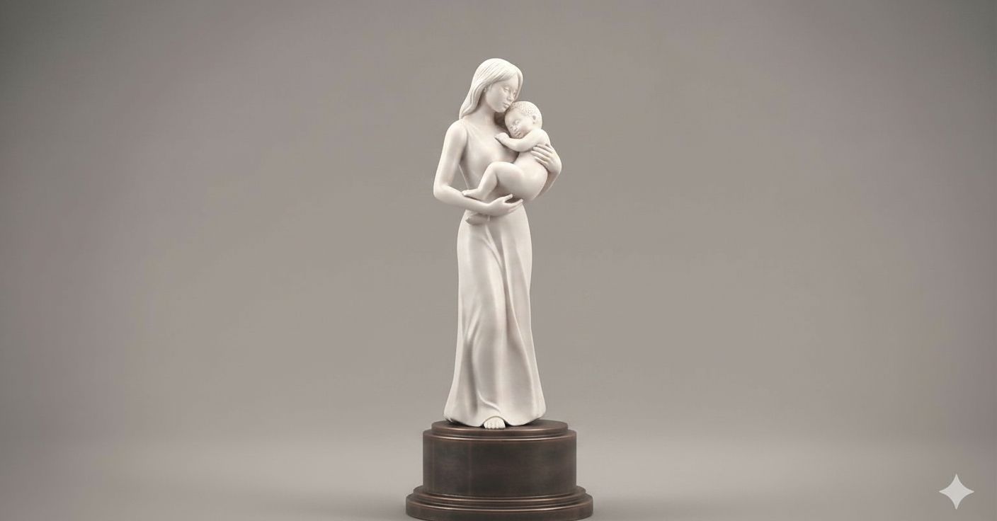 Mother and Child Statue free 3D printable STL