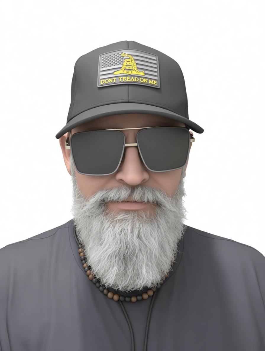 Patriot Bearded Man Bust free 3D printable STL