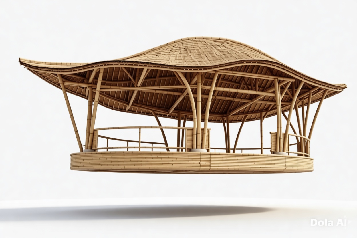 Bamboo Gazebo Model free 3D printable STL