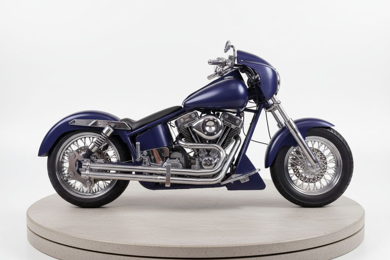Sleek Custom Motorcycle free 3D printable STL