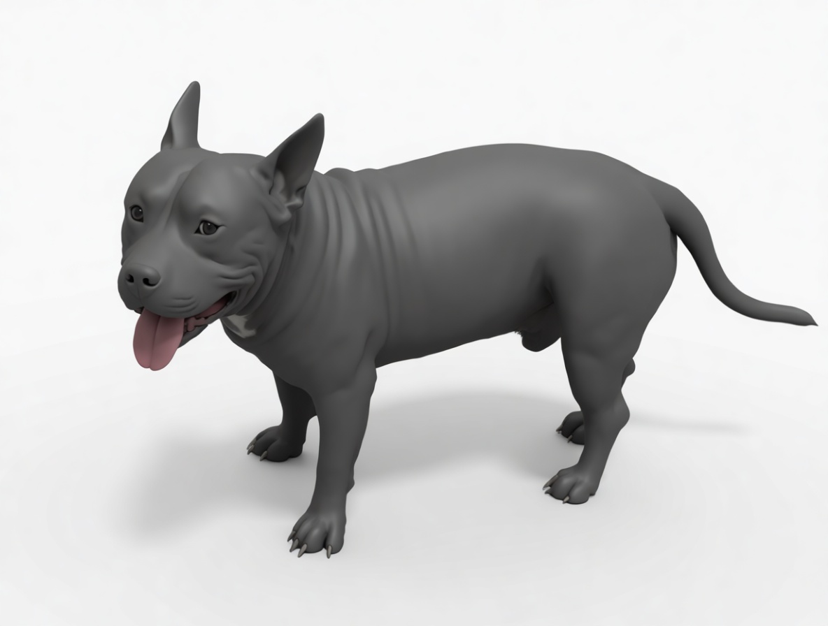 American Staffordshire Terrier Figurine free 3D printable STL