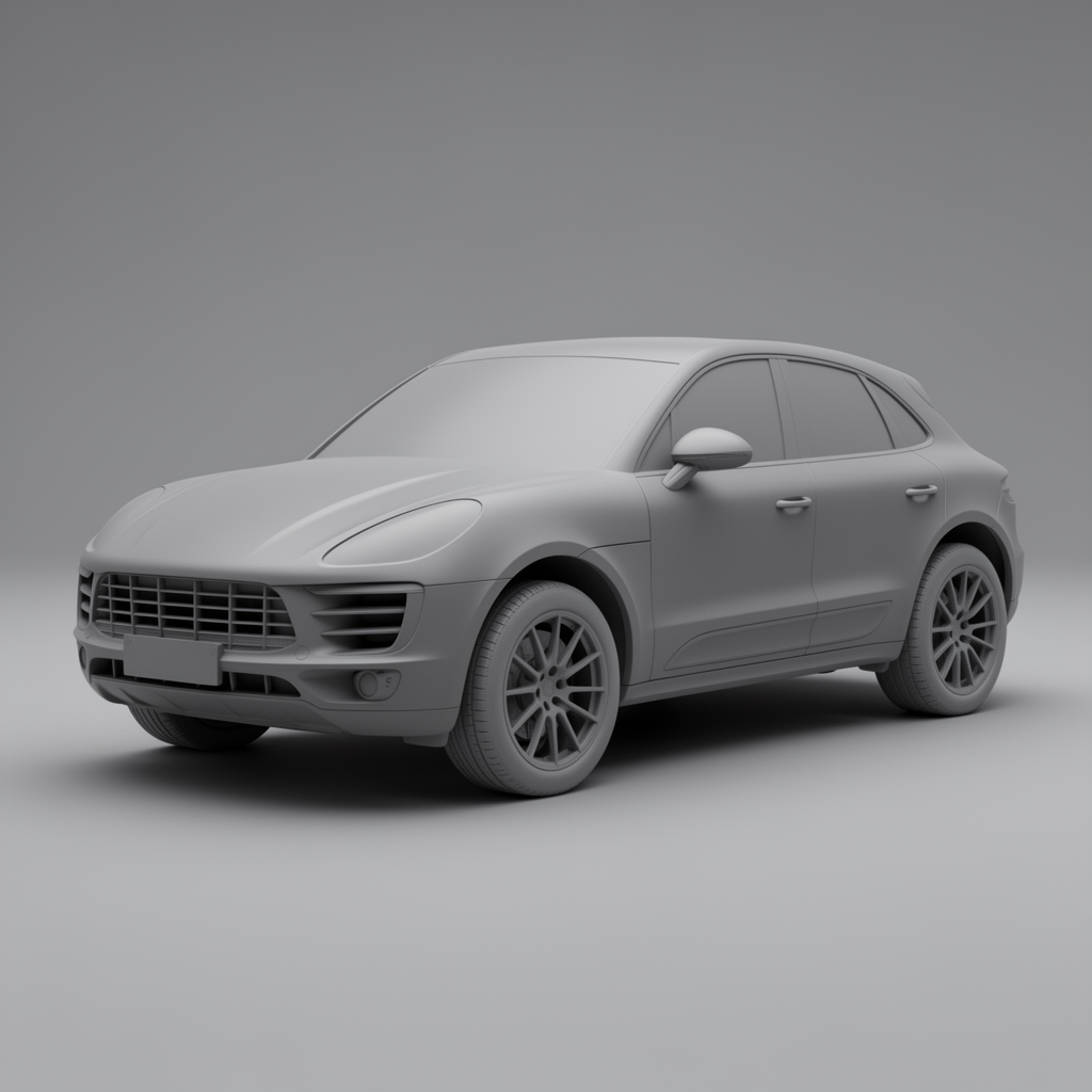 Porsche Macan Model free 3D printable STL