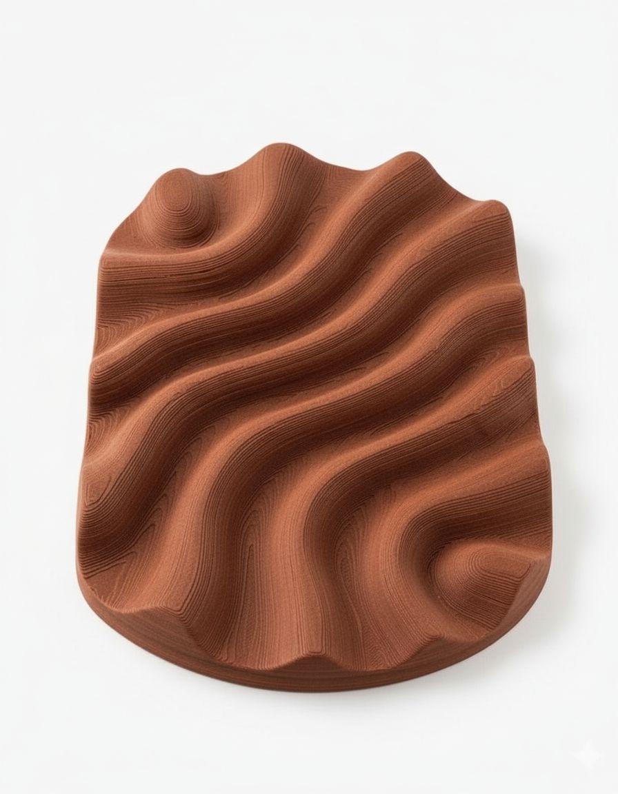 Abstract Wave Sculpture free 3D printable STL