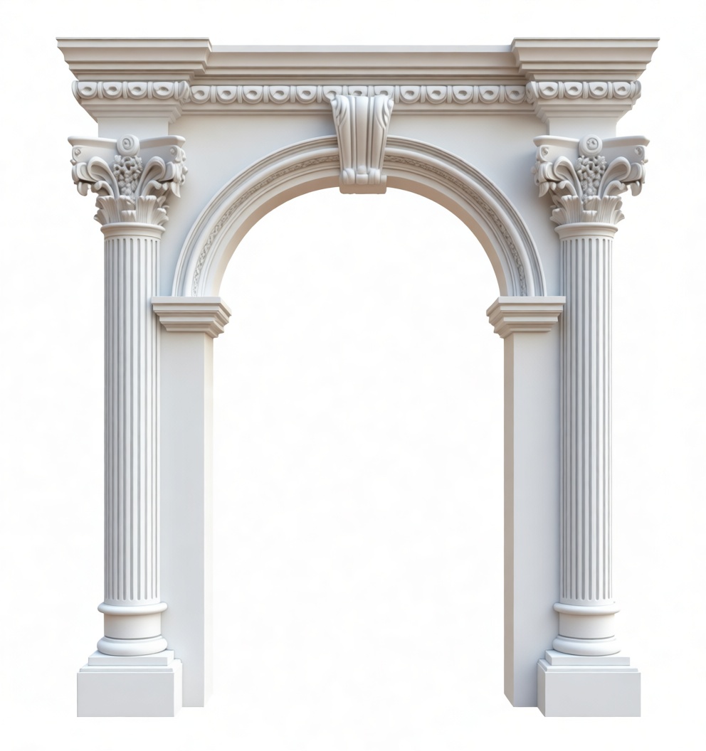 Corinthian Archway Model free 3D printable STL