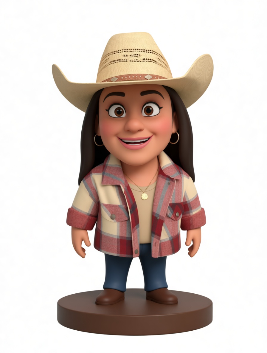 Cowgirl Figurine free 3D printable STL