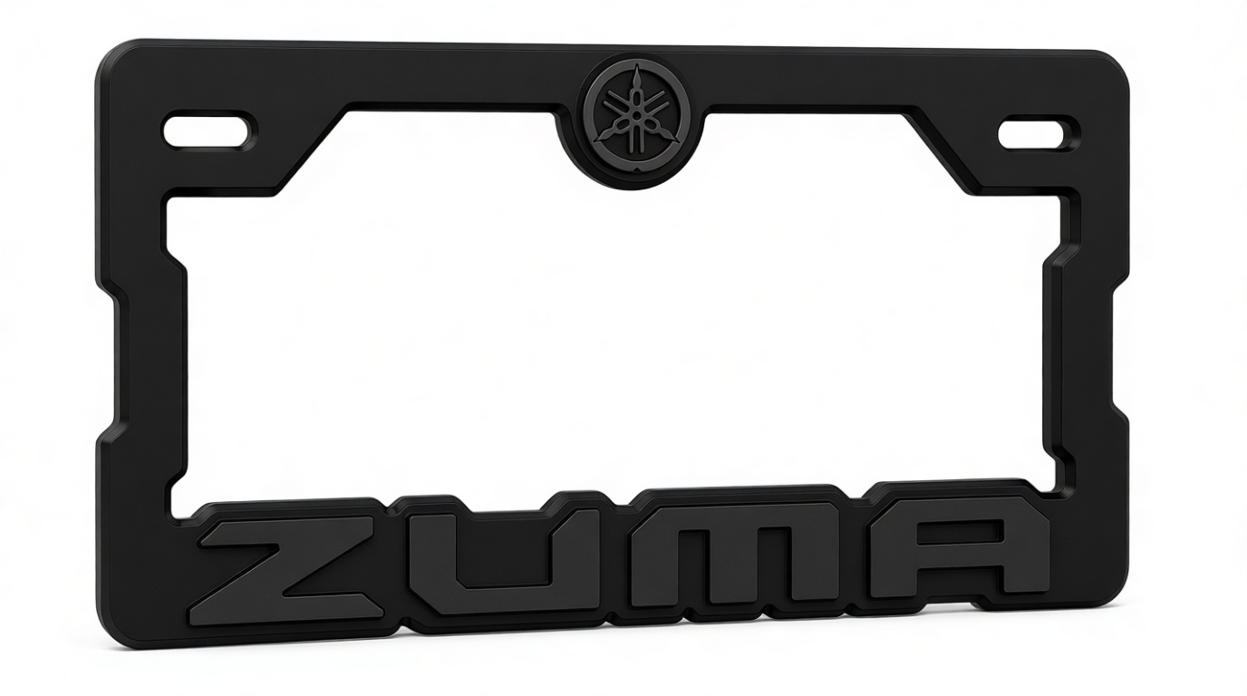 Yamaha Zuma License Plate Frame free 3D printable STL