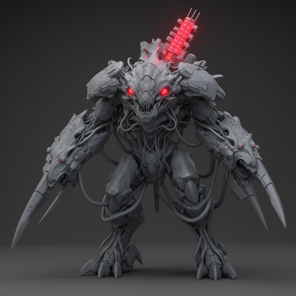Chrome Norn Assimilator Figurine free 3D printable STL