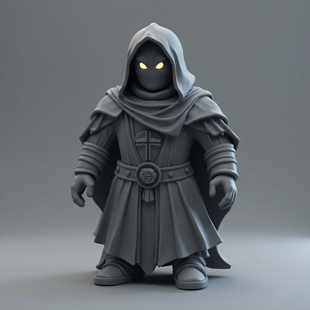 Dark Priest Figurine free 3D printable STL