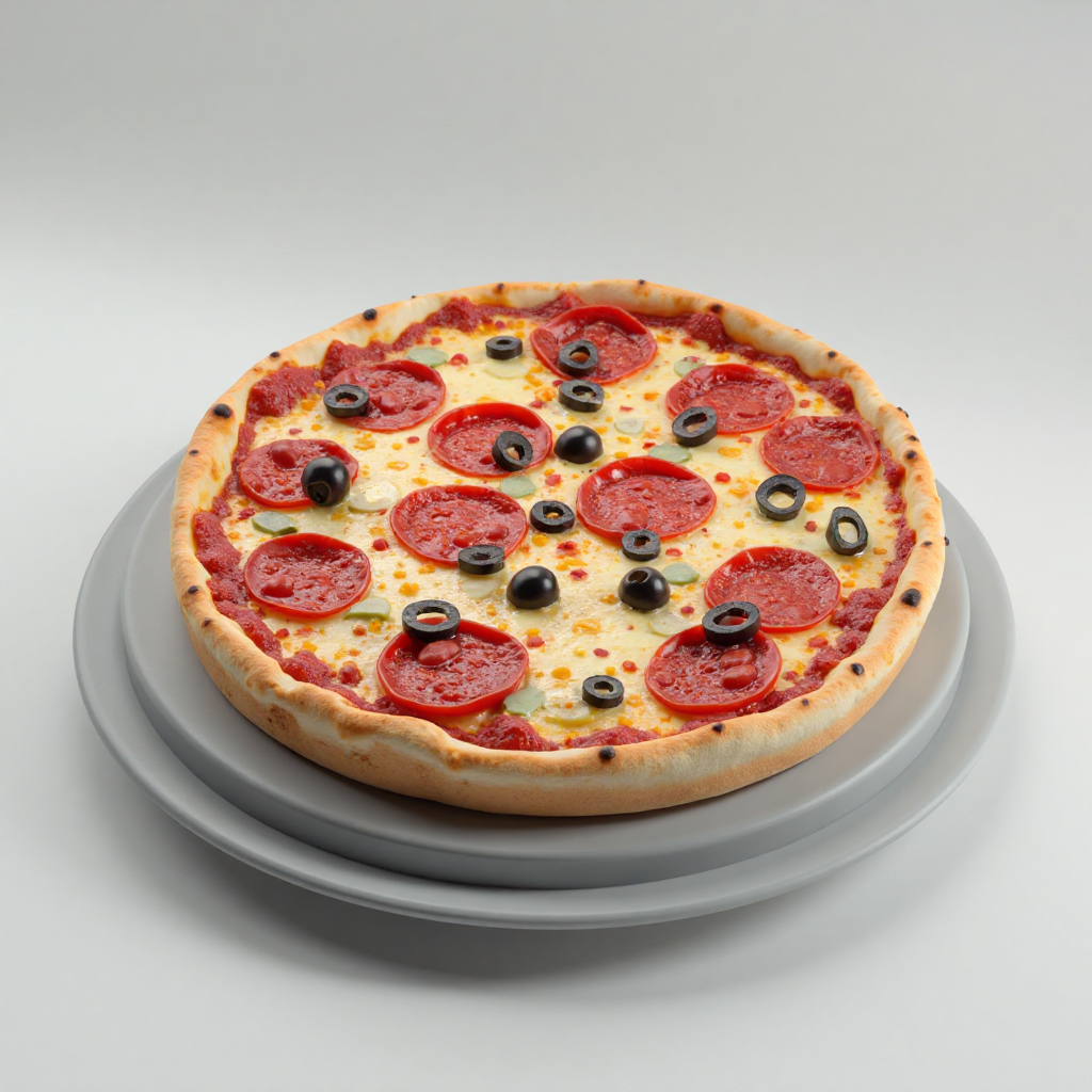 Pepperoni Pizza Model free 3D printable STL
