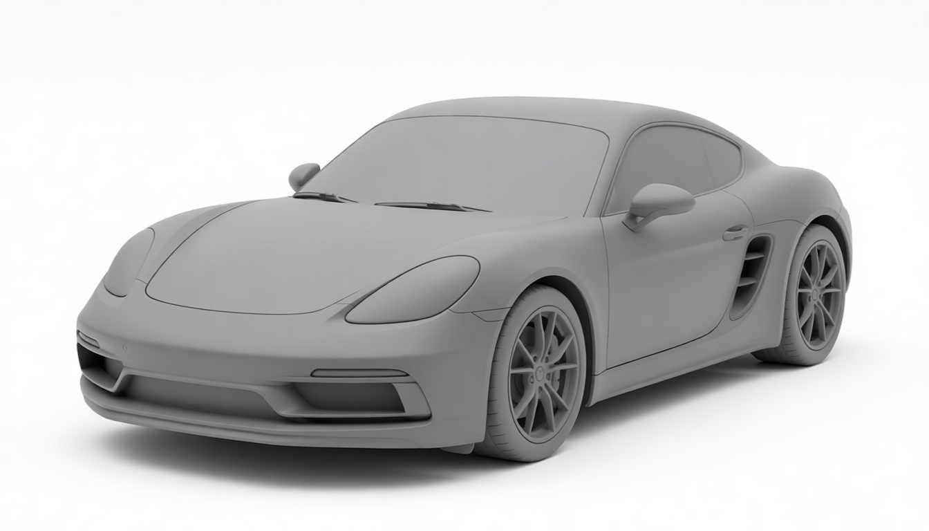 Porsche 718 Cayman Model free 3D printable STL