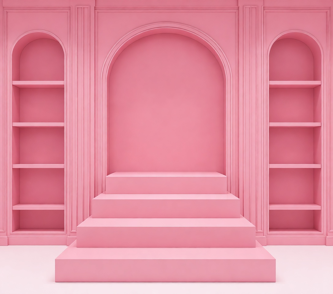 Pink Display Stage free 3D printable STL