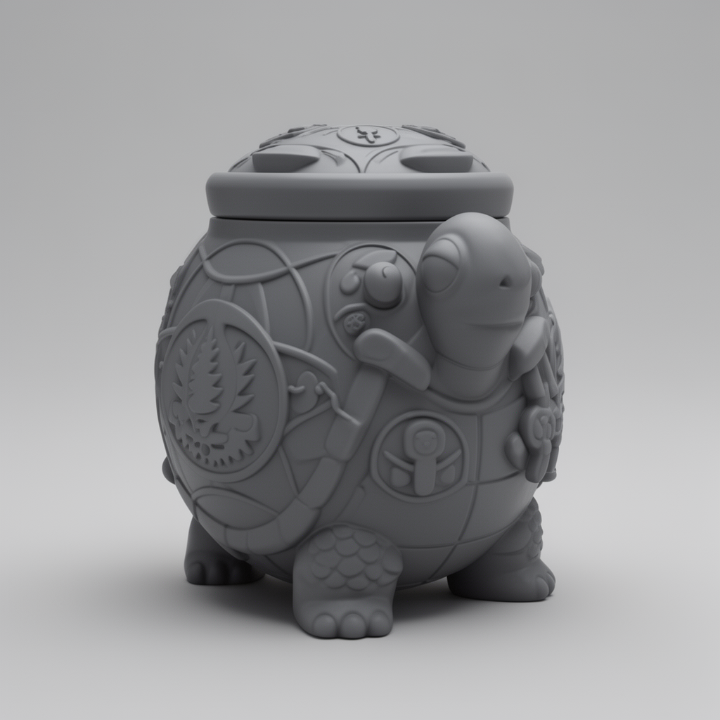 Grateful Dead Turtle Jar free 3D printable STL