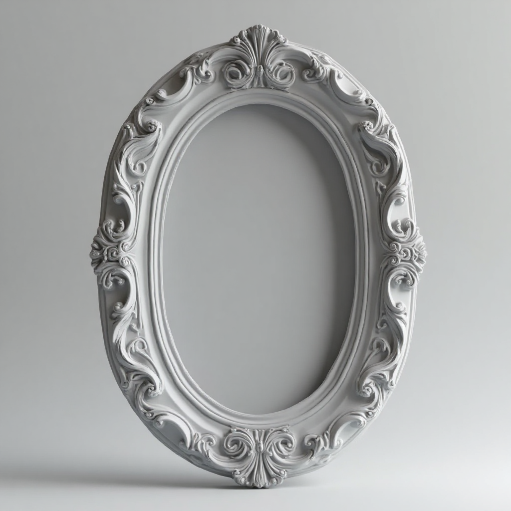 Vintage Royal Oval Frame free 3D printable STL