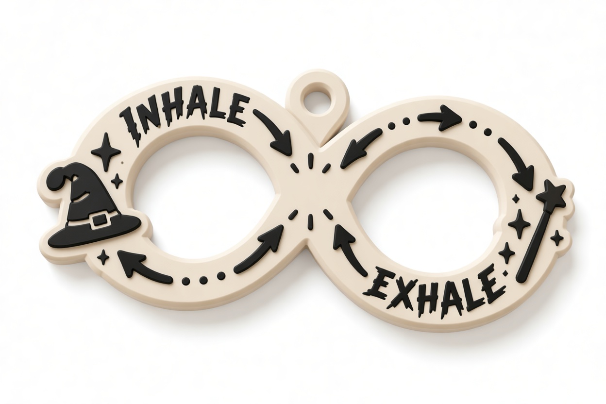 Breath Infinity Loop Pendant free 3D printable STL
