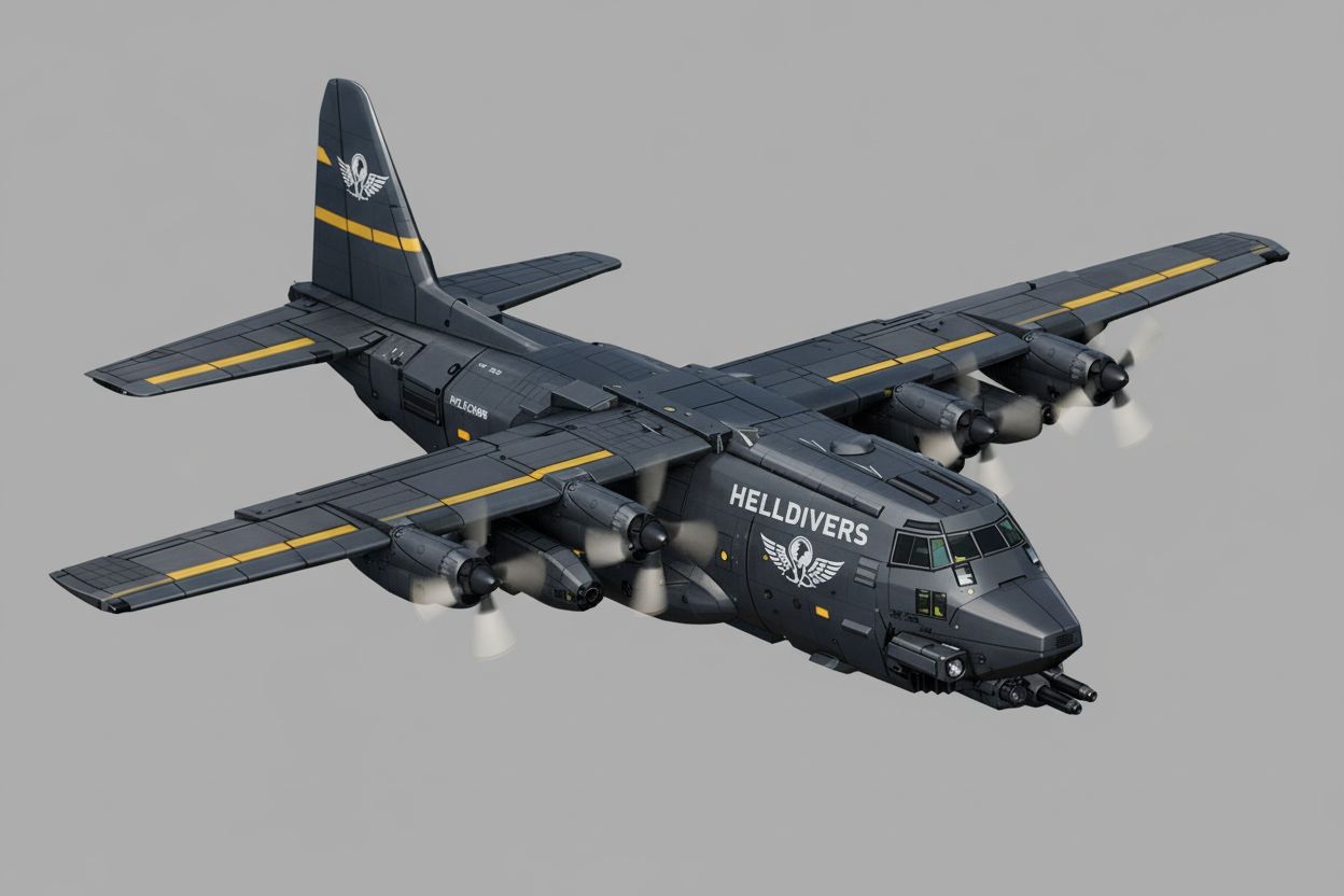 Military Cargo Aircraft free 3D printable STL