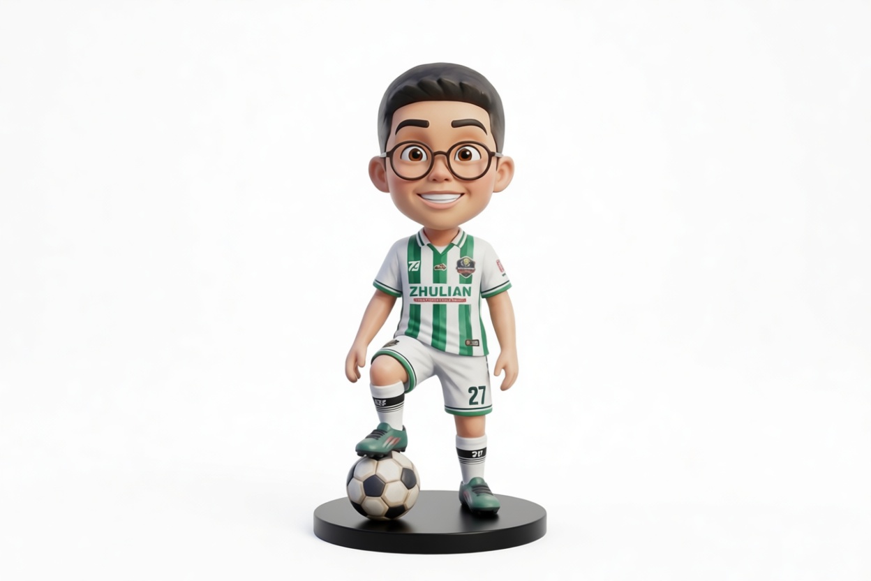 Youth Soccer Player Figurine free 3D printable STL