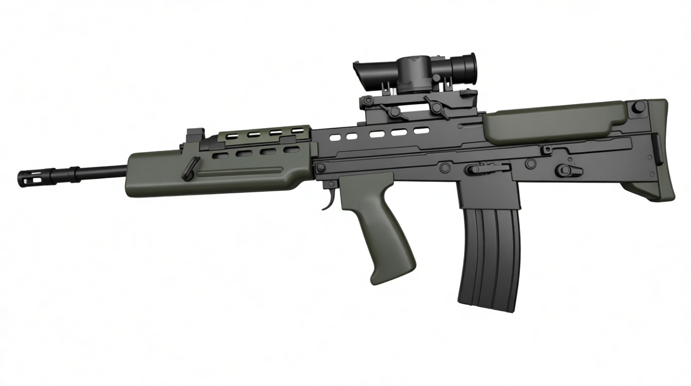 FAMAS Assault Rifle Model free 3D printable STL