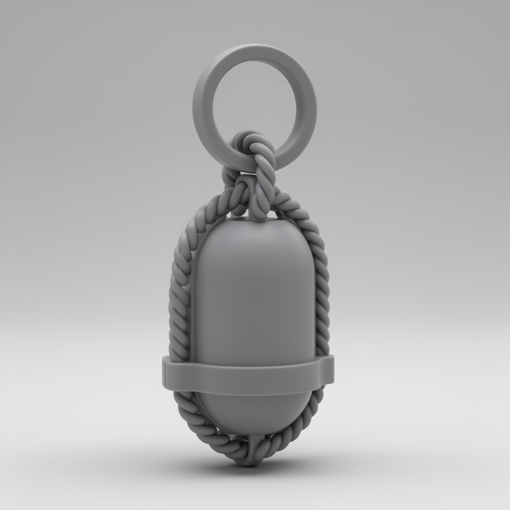 Boat Fender Keyring free 3D printable STL