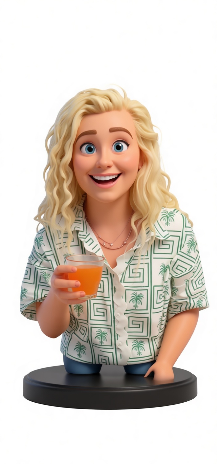 Blonde Woman Bust free 3D printable STL