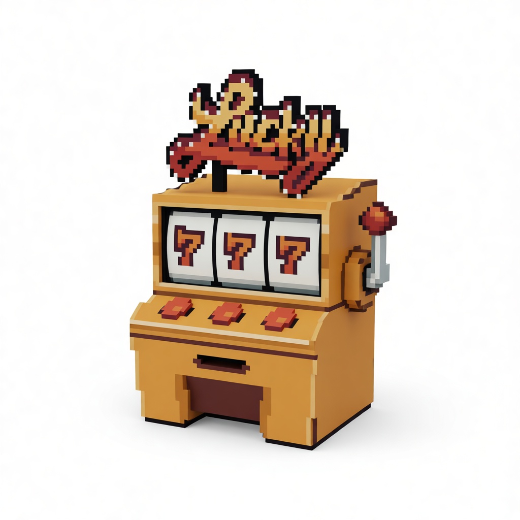 Pixel Art Slot Machine free 3D printable STL