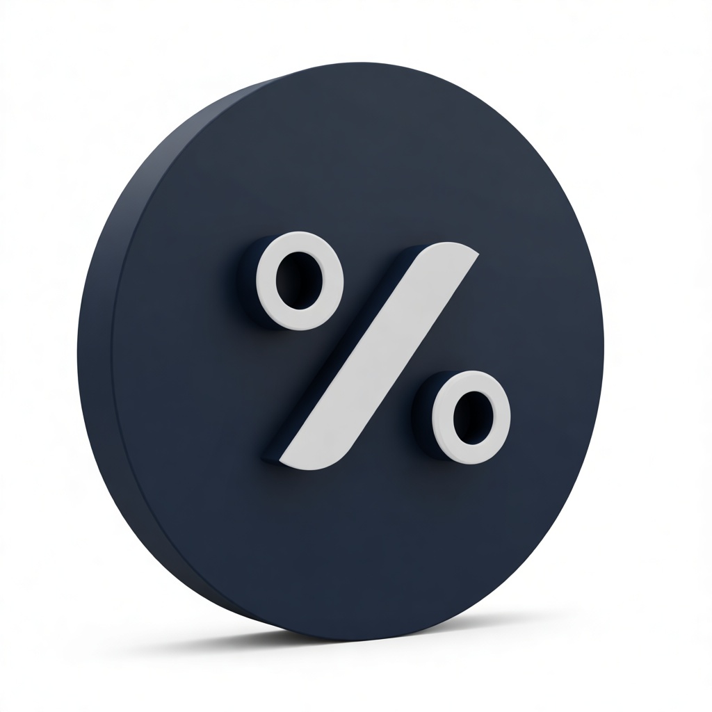 Percentage Symbol Model free 3D printable STL