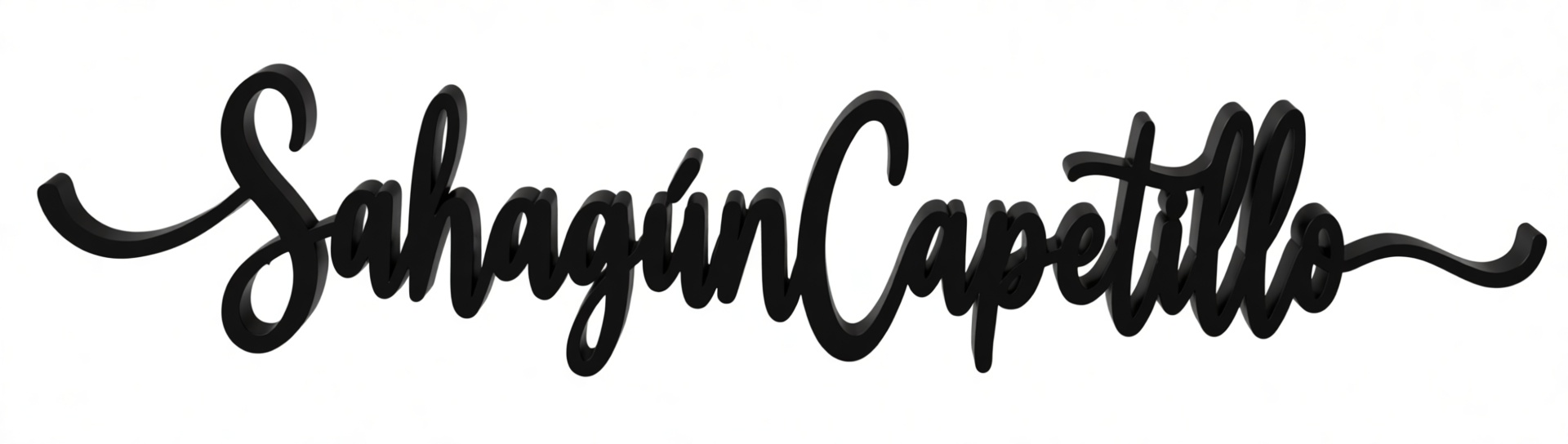 SahagúnCapetillo Script Sign free 3D printable STL