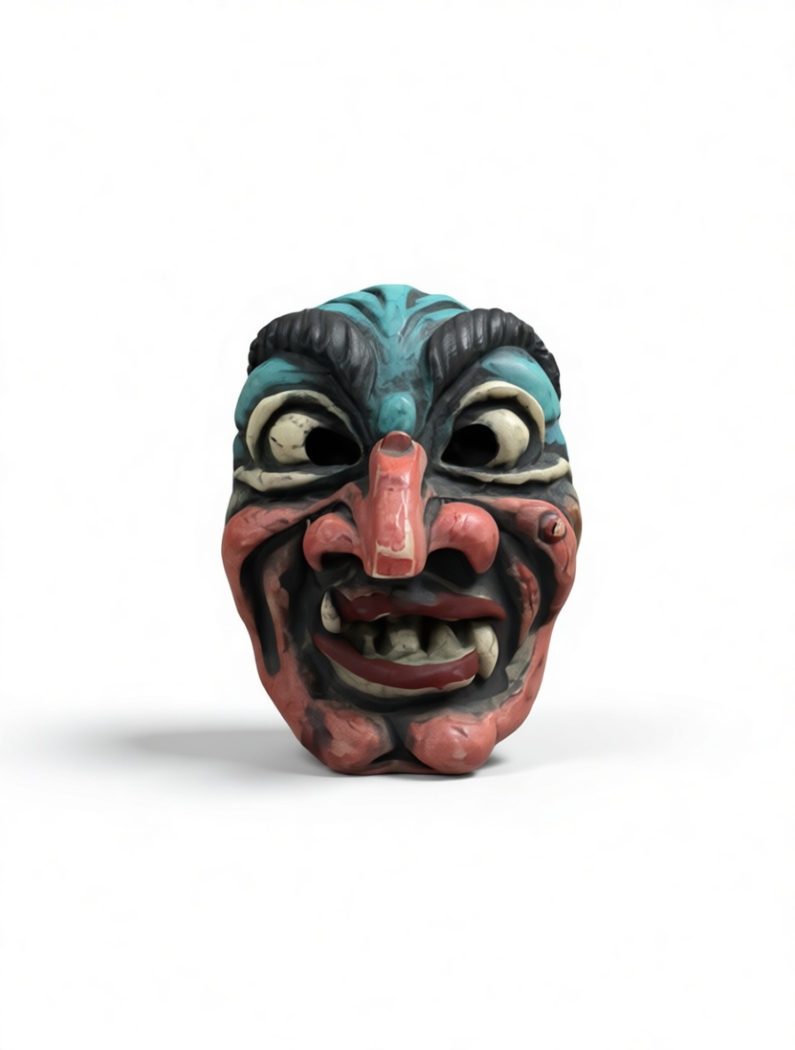 Carnival Devil Mask Figurine free 3D printable STL